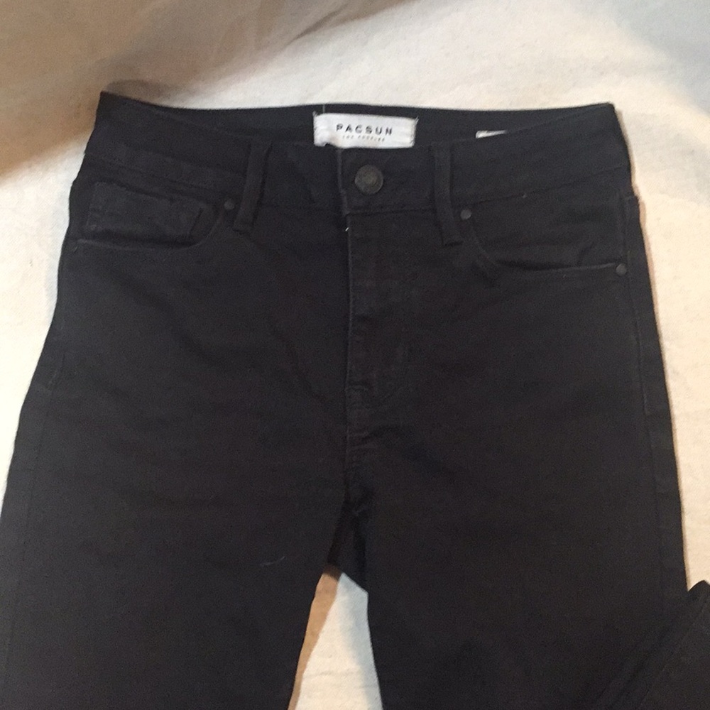 PACSUN Black Jeans Mid-Rise Skinniest 23L